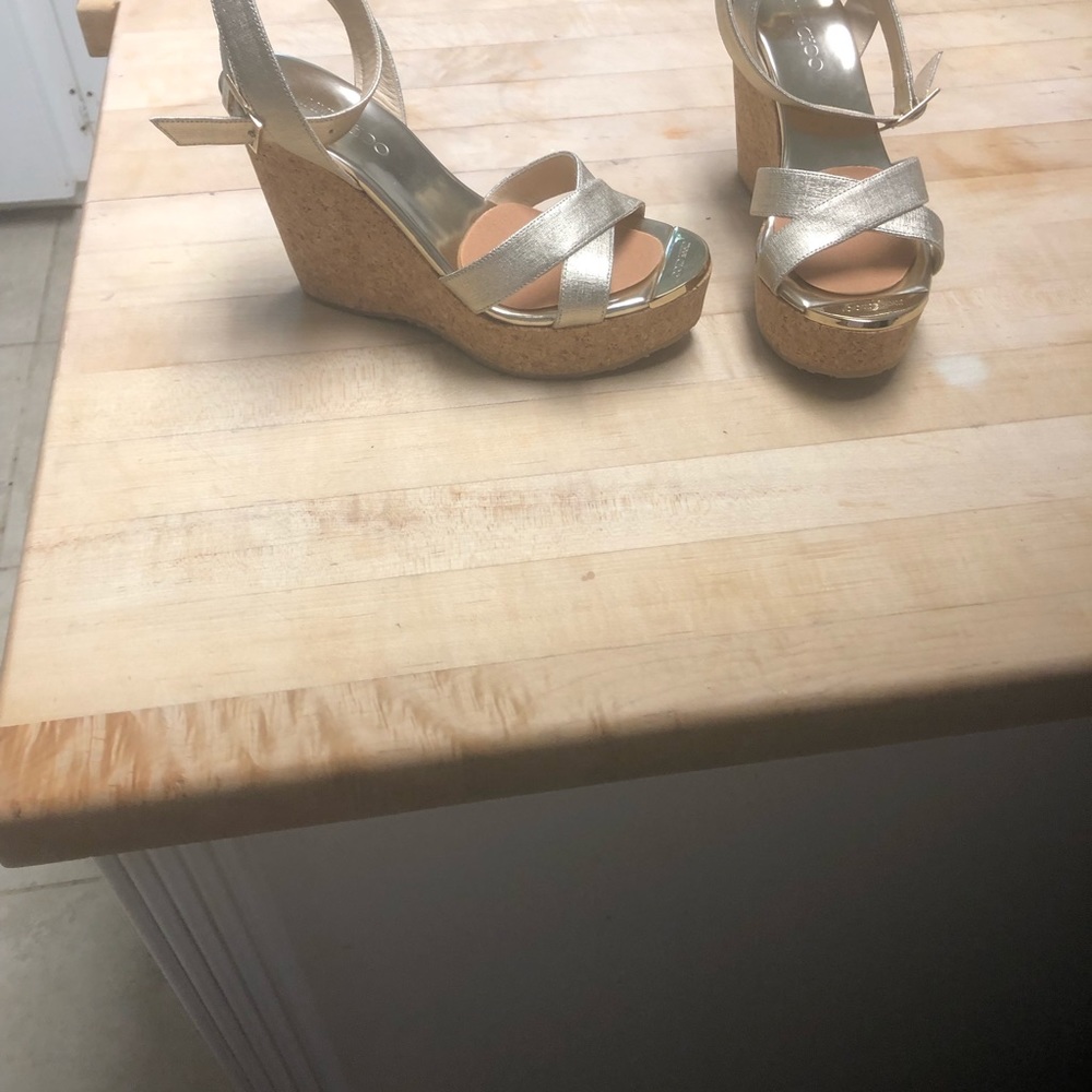 Jimmy Choo summer wedge sandal.